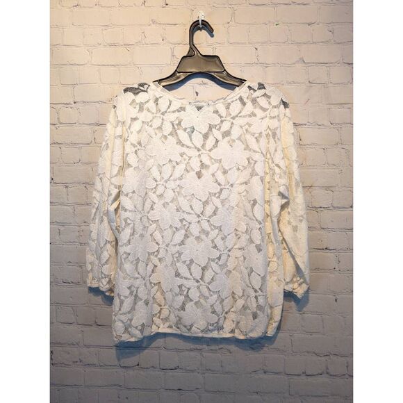 American Eagle see-through lace top large - Picture 2 of 7